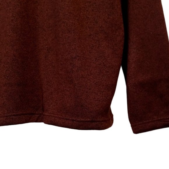 Men's XXL Plum/Navy SuperSoft Fleece Sweater/Top  NWT  Snap Collar  MS13K403RB - Picture 3 of 11